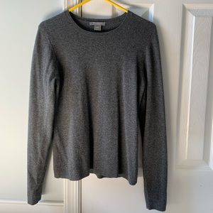 Ann Taylor Small Gray Cashmere Sweater